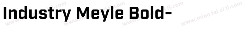 Industry Meyle Bold字体转换